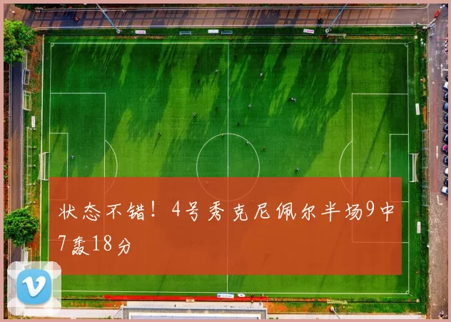 状态不错！4号秀克尼佩尔半场9中7轰18分